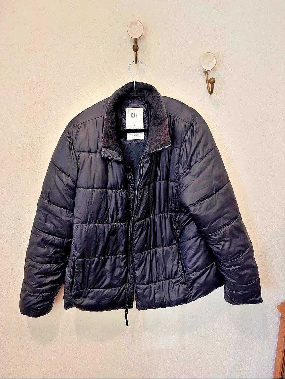Gap ColdControl Puffer Jacket Black Size Large